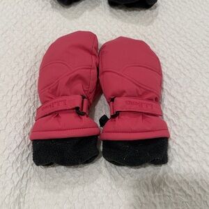 Children's Warm llbean size xsmall (3-6) Navy Mittens